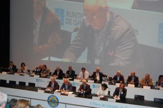 Imagen de la clausura del X Pleno del Consello de Comunidades Galegas.