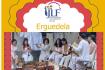 Actuación del Grupo Erguedela, de la Casa de Galicia en Valladolid, en el Festival de la Casa de la India.