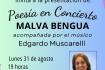 Poesía en concierto con Malva Bengua en el Patronato de la Cultura Gallega de Montevideo.