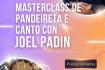 Clase magistral de pandereta y canto con Joel Padín en el Centro Gallego de Barcelona.