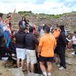 O secretario xeral da Emigración, a directora xeral de Xuventude e Voluntariado, o alcalde de Portomarín e autoridades provinciais visitaron aos mozos e mozas do campo de traballo de Portomarín