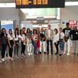 Imaxe da chegada ao aeroporto de Peinador (Vigo) das e dos participantes