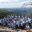 Foto da visita á Ribeira Sacra (mirador de Cabezoás) das e dos participantes