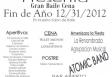 Gran baile-cena Fin de Año 2012 en el Centro Orensano Social Club de Nueva Jerse