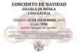 Concerto do Nadal 2015 da Escola de música da Casa Galicia de Nova York