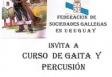 Curso de gaita e percusión, en Montevideo