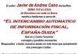 Charla informativa "O intercambio automático de información fiscal España-Suíza", en Laufen