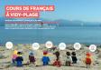 Curso de francés en la Playa de Vidy - Cours de français à Vidy-Plage 2018, en Lausanne 