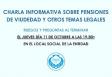 Charla informativa sobre pensiones de viudedad y otros temas legales, en Rubí