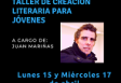 Obradoiro de creación literaria, a cargo de Juan Mariñas, no Centro Galicia de Bos Aires