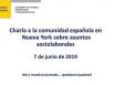 Charla a la comunidad española en Nueva York sobre asuntos sociolaborales