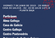 "Nin coros nin cantareiras: Galicia", en Montevideo
