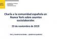 Charla informativa a la comunidad española en Nueva York sobre asuntos sociolaborales Charla informativa a la comunidad española en Nueva York sobre asuntos sociolaborales