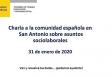 Charla informativa a la comunidad española en San Antonio sobre asuntos sociolaborales