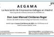 Juan Manuel Cividanes Roger, en "Los Almuerzos de AEGAMA" en Madrid