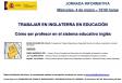 Jornada informativa "Trabajar en Inglaterra en Educación - Cómo ser profesor en el sistema educativo inglés"