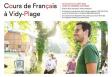 Curso de francés na Praia de Vidy - Cours de français à Vidy-Plage 2023, en Lausanne