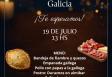 Celebración do mes de Galicia no Centro Cultural e Recreativo Alma Galega en Montevideo.