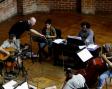 Os músicos galegos e cubanos nos ensaios do proxecto 