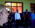 O canto tradicional atraeu a moitos alumnos interesados no folclore galego 