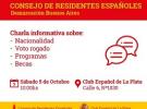 Charla informativa do CRE de Bos Aires, en La Plata