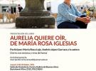 Presentación de "Aurelia quiere oír", de María Rosa Iglesias, en Buenos Aires