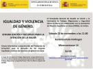 Charla informativa 'Igualdad y violencia de género. Sensibilización y recursos para la atención a la mujer', en Zürich