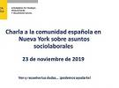 Charla informativa a la comunidad española en Nueva York sobre asuntos sociolaborales