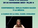 Conferencia "Emilia Pardo Bazán y la música", en Madrid
