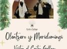 Visita del Olentzero y Maridomingi al Centro Galego de Vitoria