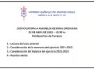 Asemblea xeral ordinaria 2022 do Centro Gallego de Montevideo
