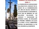 Homenaxe aos/ás galegos/as falecidos no Uruguai, en Montevideo