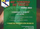 40º Torneo de Truco - Vedra 2022, en Bos Aires