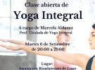 Clase abierta de Yoga Integral de la Asociación Rioplatenses de Lugo