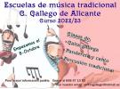Escuelas de música tradicional 2022-2023 del Centro Galego de Alicante