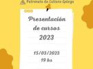 Presentación dos Cursos 2023 do Patronato da Cultura Galega de Montevideo