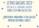Día das Letras Galegas 2023 en La Llagosta