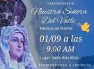 Recepción de la imagen de Nuestra Señora del Valle, en el Centro Gallego de Puerto La Cruz