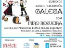 Curso de baile e percusión galegas, en Salvador de Baía