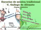 Escuelas de música tradicional 2023-2024 del Centro Galego de Alicante