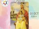 Misa en honor a Nuestra Señora de Coromoto, en Oleiros