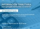 Información tributaria para gallegos/as residentes en el exterior, en Ginebra Información tributaria para gallegos/as residentes en el exterior, en Ginebra
