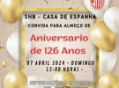 126º Aniversario de la Sociedade Hispano Brasileira de Socorros Mútuos e Instrução e Recreio - Casa de Espanha en São Paulo
