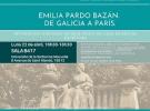 Conferencia 'Emilia Pardo Bazán. De Galicia a París', en París