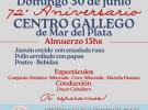 72º Aniversario do Centro Gallego de Mar del Plata