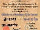 Taller abierto de percusión gallega en Buenos Aires