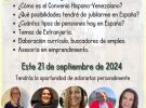 Oficina itinerante de la Asociación de Pensionados y Jubilados de Venezuela en Galicia - APEJUVEG, en Santiago de Compostela