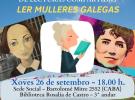 Encuentro de lecturas "Ler Mulleres Galegas" en el Centro Galicia de Buenos Aires