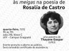 Conferencia de Thayane Gaspar sobre la poesía de Rosalía de Castro dentro del Programa de Estudios Gallegos de la Universidad del Estado de Rio de Janeiro Conferencia de Thayane Gaspar sobre la poesía de Rosalía de Castro dentro del Programa de Estudios Gallegos de la Universidad del Estado de Rio de Janeiro