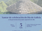 Xantar de celebración do Día de Galicia no Centro Galego de Barcelona Xantar de celebración do Día de Galicia no Centro Galego de Barcelona